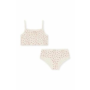 Konges Sløjdset de sutien si chiloti pentru copii BASIC UNDERWEAR SET GOTS culoarea bej, KS101418 imagine