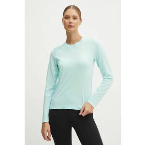 Compressport longsleeve pentru alergare Performance culoarea turcoaz, ATSW4955 imagine