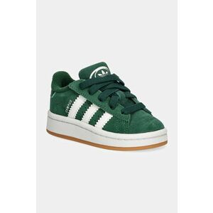 adidas Originals sneakers de piele întoarsă pentru copii CAMPUS 00s CF EL culoarea verde, JI4333 imagine