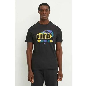 Puma tricou barbati, culoarea negru, cu imprimeu, 683207 imagine