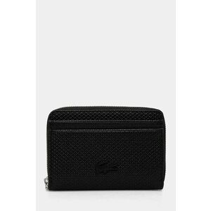 Lacoste portofel de piele femei, culoarea negru, NF3855KL imagine