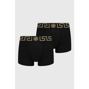 Versace boxeri 2-pack barbati, culoarea negru, AU10181 1A10011 imagine