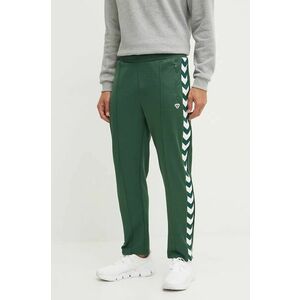 Hummel pantaloni de trening culoarea verde, modelator, 225252 imagine