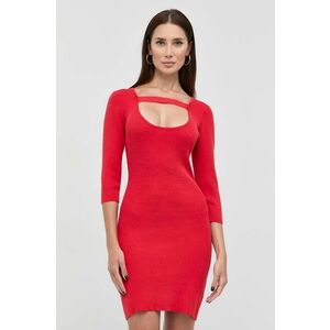 Silvian Heach rochie culoarea rosu, mini, mulata imagine