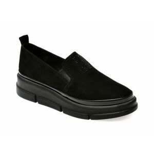 Pantofi casual EPICA negri, 387309, din piele intoarsa imagine