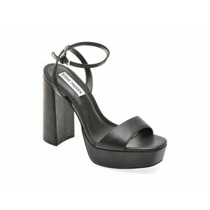 Sandale casual Steve Madden negre, LESA, din piele ecologica imagine