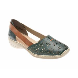 Pantofi casual RIEKER bleumarin, 41356, din piele naturala imagine