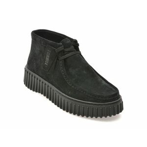 Ghete casual CLARKS negre, TORHMOS, din piele intoarsa imagine