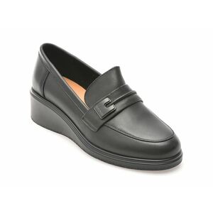 Mocasini casual EPICA negri, H13, din piele naturala imagine