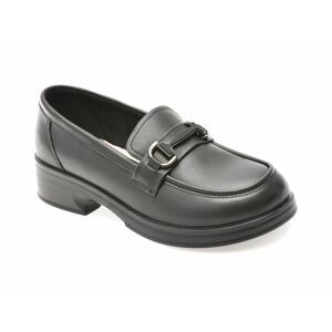 Mocasini casual EPICA negri, 3766820, din piele naturala imagine