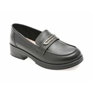 Mocasini casual EPICA negri, 3766805, din piele naturala imagine