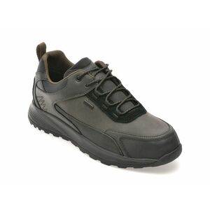 Pantofi casual GEOX negri, U46EZA, din piele ecologica imagine