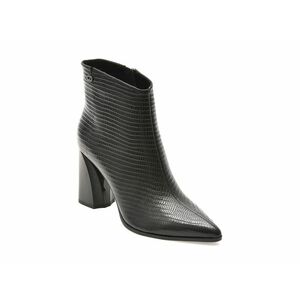 Botine elegante EPICA negre, 4F3523, din piele naturala imagine