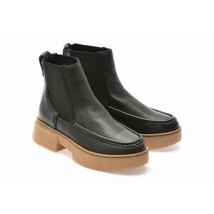 Ghete casual CLARKS negre, LINOTOP, din piele naturala imagine