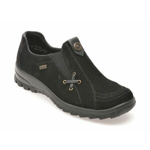 Pantofi casual RIEKER negri, L7171, din piele naturala imagine