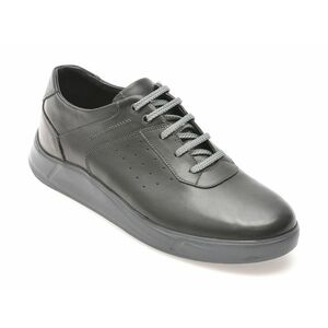 Pantofi casual OTTER negri, 2055273, din piele naturala imagine