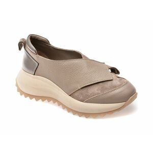 Pantofi casual EPICA gri, 2267916, din piele naturala imagine