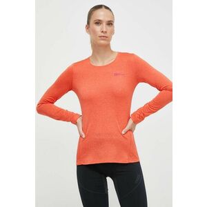 Jack Wolfskin longsleeve sport Sky Thermal culoarea portocaliu imagine