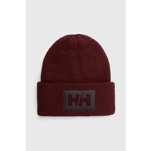 Helly Hansen căciulă HH BOX BEANIE culoarea maro, din tricot gros 53648 imagine