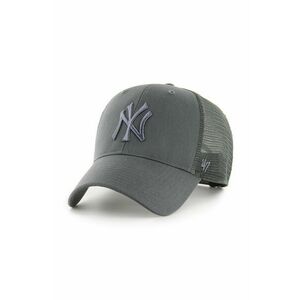 47brand sapca MLB New York Yankees culoarea gri, cu imprimeu imagine