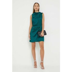 Abercrombie & Fitch rochie culoarea verde, mini, drept imagine