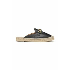 Geox espadrile de piele D LAMPEDUSA B culoarea negru, D36V0B00085C9999 imagine