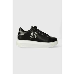 Karl Lagerfeld sneakers din piele KAPRI NFT culoarea negru, KL62578 imagine