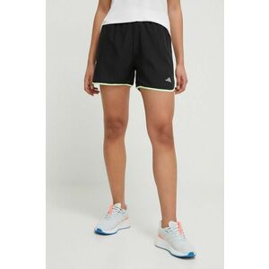 adidas Performance pantaloni scurți femei, culoarea negru, uni, high waist IL7225 imagine