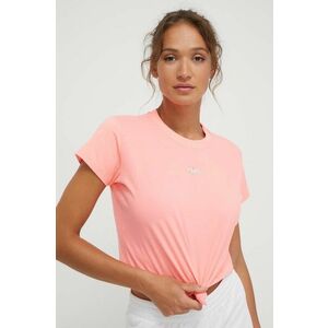 Dkny tricou din bumbac femei, culoarea roz imagine