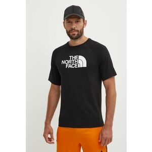 The North Face tricou din bumbac M S/S Raglan Easy Tee bărbați, culoarea negru, cu imprimeu, NF0A87N7JK31 imagine