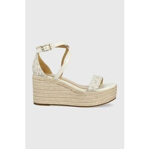 Sandale wedge cu catarama imagine