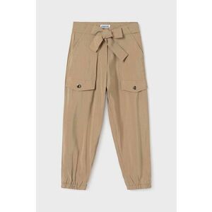 Mayoral pantaloni copii culoarea bej, neted imagine