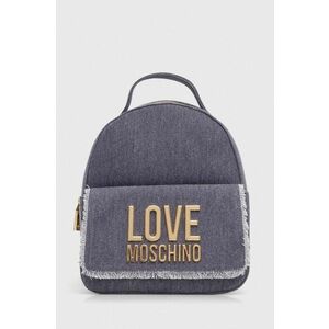 Love Moschino rucsac din bumbac culoarea violet, mic, cu imprimeu imagine