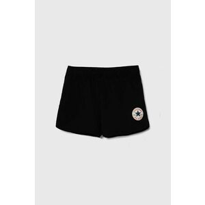 Converse pantaloni scurți din bumbac pentru copii culoarea negru, neted imagine