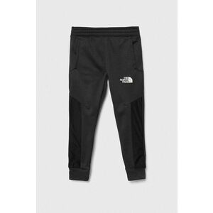 The North Face pantaloni de trening pentru copii MOUNTAIN ATHLETICS TRAININPANTS (SLI culoarea gri, cu imprimeu imagine