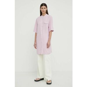 Marc O'Polo rochie culoarea roz, mini, oversize imagine