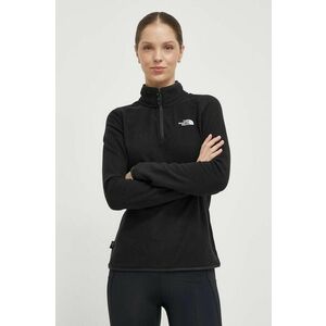 The North Face hanorac fleece culoarea negru, neted imagine