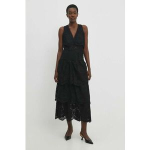 Answear Lab rochie culoarea negru, maxi, evazati imagine