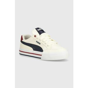 Puma tenisi copii Court Classic Vulc FS JR culoarea bej imagine