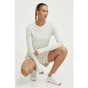 Reebok mânecă lungă de antrenament Active Collective Chill+ Dreamblend culoarea bej, 100076321 imagine