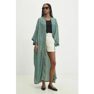 Answear Lab kimono culoarea verde, modelator imagine