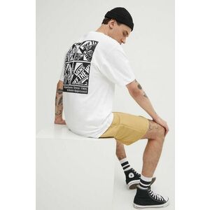 Vans tricou din bumbac barbati, culoarea alb, cu imprimeu imagine