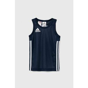 adidas Originals top copii 3G SPEE REVRS culoarea albastru marin, neted, DY6621 imagine