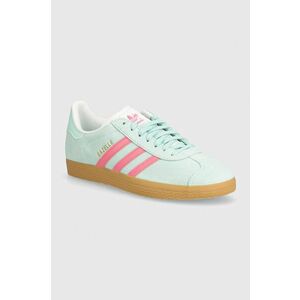 adidas Originals sneakers din piele intoarsă Gazelle culoarea turcoaz, JI1375 imagine