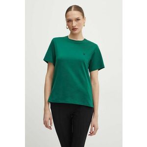 Weekend Max Mara tricou din bumbac femei, culoarea verde, 2425976021600 imagine