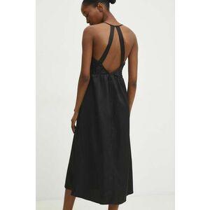 Answear Lab rochie culoarea negru, midi, evazati imagine