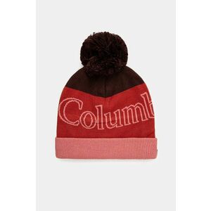 Columbia caciula culoarea roz, din tricot gros imagine