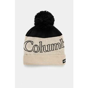 Columbia caciula culoarea bej, din tricot gros imagine