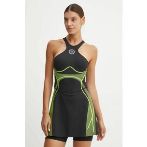 adidas by Stella McCartney rochie sport TruePace culoarea negru, mini, drept, IZ0173 imagine