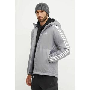 adidas geaca Essentials barbati, culoarea gri, de tranzitie, IX8897 imagine